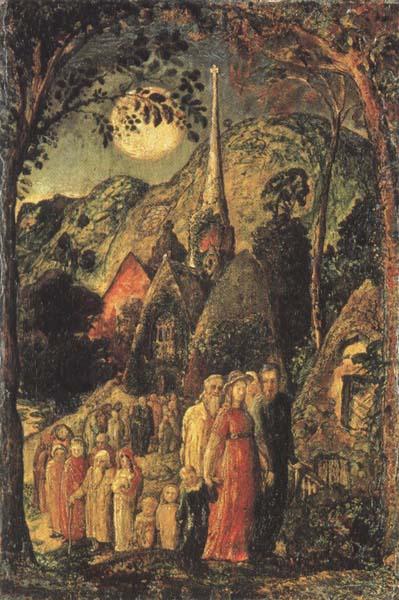 Coming from Evening Church, Samuel Palmer